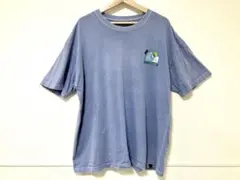 Quiksilver グレー Tシャツ 波と太陽のデザイン ヴィンテージ