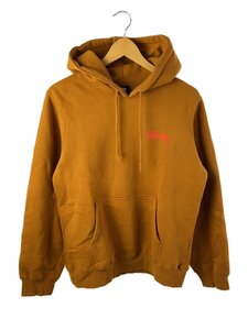 STUSSY◆パーカー/M/コットン/キャメル/バックプリントフーディ