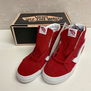 営AB45-80Y 新品未使用 VANS バンズ Sk8-Hi Reissue スケートハイ リイシュー メンズ スニーカー 721356 VN0A2XSBSHL レッド 27cm 箱あり