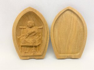 【三枝堂】新品　白檀　香合仏【弘法大師】お守り本尊　桐箱入り☆展示品１点限り☆送料は当社負担☆　