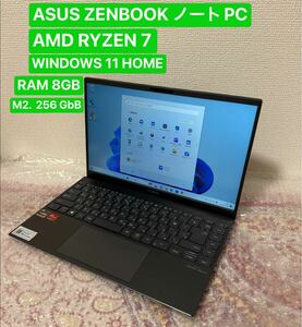 ASUS ZENBOOK UM425I Ryzen 7 Ram 8GB 256GB m2 Windows 11 