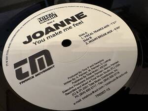 12”★Joanne / You make me fee / ヴォーカル・トランス！