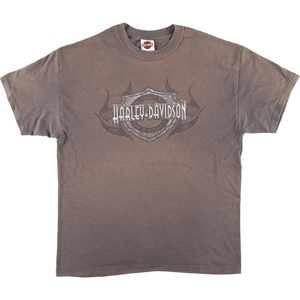 古着 00年代 ハーレーダビッドソン Harley-Davidson HANES モーターサイクル バイクTシャツ USA製 メンズXL /eaa445956