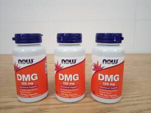 Now Foods サプリメント DMG(N、N-ジメチルグリシン) 125mg 100カプセル 3個セット