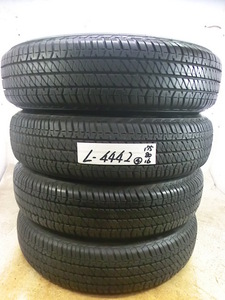 L-4442 溝あり ジムニー 中古タイヤ ブリヂストン DUELER H/T 684Ⅱ 175/80R16 91S (4本)