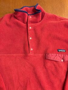 90sパタゴニアスナップt シンチラ フリース/レトロxグリゼード Patagonia USA古着レトロパイル スナップT