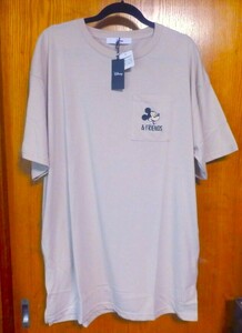 LLー3L ディズニーTシャツ　着丈８０　のびのび　ゆったりさらさら　