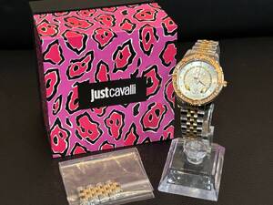 ジャストカヴァリ 腕時計 レディース 1L275 ゴールドカラー×シルバーカラー Justcavalli 稼働品 中古