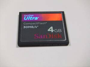 CFカード 4GB フォーマット済み 1枚 現状出品 SanDisk コンパクトフラッシュ