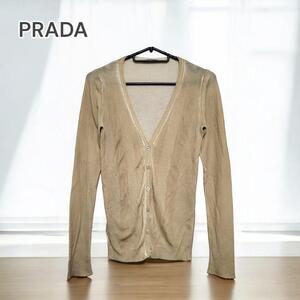 PRADA プラダ カーディガン ウール ベージュ