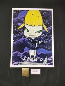 B09 DEATH NYC 世界限定ポスター 現代アート ポップアート 奈良美智 NARA YOSHITOMO 1000ドル札に立つ少女 浮世絵 葛飾北斎 波