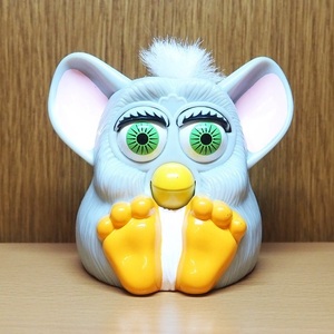 ファービー　フィギュア　グレー　ホワイト　おもちゃ　Furby 　マクドナルド　1998　ミール トイ　アメトイ　ハッピーセット