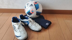 UMBRO アンブロ フットサル シューズ 25.5cm 3点セット used