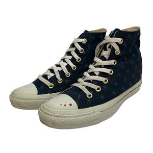 H221 CONVERSE コンバースオールスター レディース インヒール ハイカットスニーカー US5.5 24.5cm ネイビー キャンバス