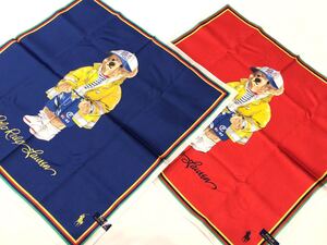 新品　ポロラルフローレン　ベア　ハンカチ　くま　ビッグベア POLO RALPH LAUREN bear 2枚セット