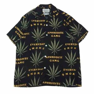 WACKO MARIA ワコマリア 20SS BUDSPOOL HAWAIIAN SHIRT バッズプール ハワイアン オープンカラー 半袖 シャツ S【美品】【中古】