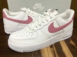 22年製 NIKE WMNS AIR FORCE 1 ESS TRND ナイキ ウィメンズ エアフォース SWOOSH【DQ7569-101】ホワイト ピンク デザート ベリー 25.5cm