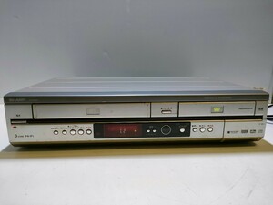 A629 SHARP ビデオ一体型DVDレコーダー DV-RW60 ジャンク品 （電源付き)