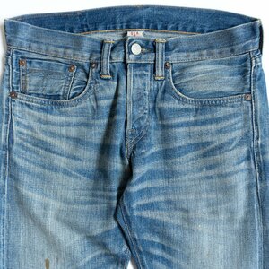 【美品】 RRL 【SLIM FT REPAIRED BARNET JEANS】28×30 スリムフィット デニムパンツ アメリカ製 インディゴ 2305064