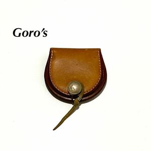 【本革】ゴローズ/Goro’s サドルレザー コインケース 小銭入れ 財布 ブラウン 
