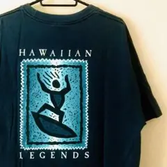 Hawaiian legend ハワイアンレジェンド　Tシャツ　古着　ネイビー