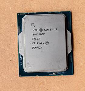 Intel　12世代CPU　Corei3-12100F 4コア８スレット　完動作品