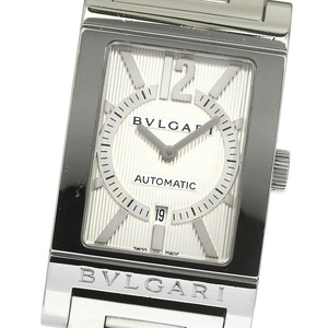 訳あり ブルガリ BVLGARI RT45S レッタンゴロ デイト 自動巻き メンズ _769331【ev20】