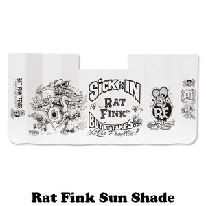 【Rat Fink・ラットフィンク】※《オートサンシェード》　RAF466　MOONEYES　ムーンアイズ　サンシェード　アメリカン雑貨