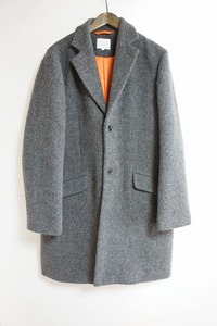 美品17AW VICTIMヴィクティム モッサウール チェスターコート ビッグ シルエット オーバーサイズ VTM-17-C-129 灰1101L