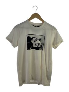 COACH◆ミッキー/キースヘリング/シグネチャー/コラボ/Tシャツ/XS/コットン/WHT/CB824