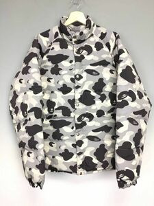 A BATHING APE アベイシングエイプ 1stカモ 猿迷彩 CLASSIC DOWN JACKET クラシックダウンジャケット サイズL