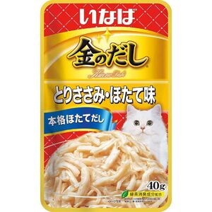 いなばペットフード 金のだしパウチ とりささみ・ほたて 40g 猫用フード