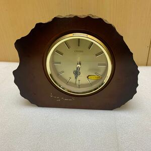 MK5822 nenrin BY TAKATO CITIZEN シチズン置時計 木製 かえで 天然木 昭和レトロ 置き時計 和風 中古 動作品 20240323