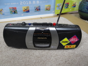 kh00337 AIWA アイワ ステレオラジオカセットレコーダー CS-P50 AM/FM 本体のみ　中古品