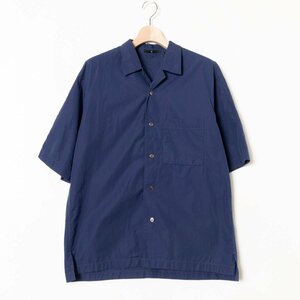 UNIQLO ＋J ユニクロ ジルサンダー スーピマコットンオーバーサイズ オープンカラーシャツ 440373 L 綿100% コットン ブルー メンズ 春夏