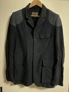 Nigel Cabourn テーラードジャケット サイズ50 ネイビー ジャケット コットン Jacket 