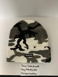 【新品】 Supreme　シュプリーム　SNOW CAMO BOX Logo Beanie ビニ スノーキャモ 　帽子　F 希少