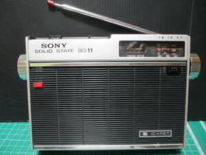 ☆SONY　ICF-110　IC10石３バンドラジオ　革ケース☆