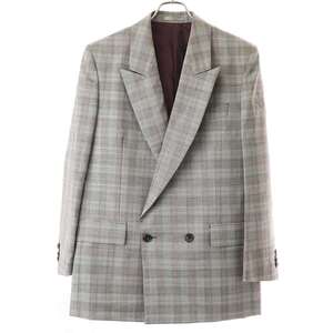 Paul Smith ポールスミス 19SS チェック ダブルブレストセットアップスーツ PF-IS-39774 PF-JS-39931 グレー M ITLDM8W6U5ZG