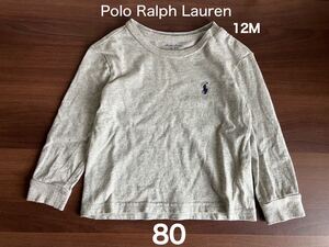 Polo Ralph Lauren 長袖Tシャツ 12M グレー 長袖 ロンT ポロラルフローレン ラルフローレン