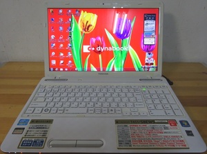 東芝 ノートパソコン dynabook T451/58EWS/Core i7-2670QM 2.2GHz/8GB/750GB/BD/中古特価良品