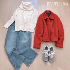 JEWELIUMさりげなく可愛い❤︎オフホワイト❤︎ニット 白 ノーリーズ ザラ