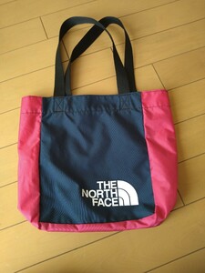 使用回数少なめ☆THE NORTH FACE☆ノースフェイス☆LOOP TOTE☆ループトート☆トートバッグ☆ネイビー系/レッド系