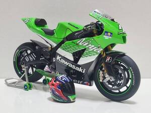 タミヤ 1/12 2006年 MotoGP カワサキ ZX-RR #56 中野真矢　完成品　おまけヘルメット付き