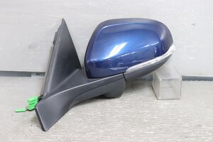 ボルボ V70 右H (BB4164T) 純正 左 ドアミラー 電格 16P+2P ウインカー ウェルカムランプカメラ ネイビー 31386109 4301 393 p045394