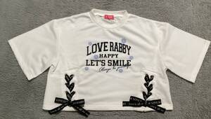 未使用　LOVE RABBY ラブラビ　150センチ　リボン付きTシャツ　　