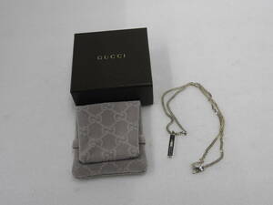 ☆美品　GUCCI　グッチ　シルバー925　ネックレス　保存袋・ブランドBOX付　☆