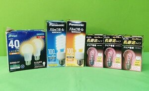 未使用 6点セット パルックボール クリア電球 全方向LED電球 電球形蛍光灯 E26 調光機能対応 密閉器具 まとめ売り アウトレット