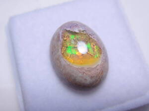 天然石　宝石！　カンテラオパール　ルース　約4.95ct　虹！　ヴィンテージ　未使用品　オーダー用・鑑賞用・コレクション等にも！　I030