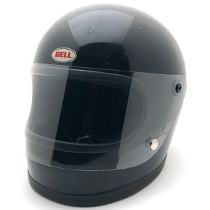 送料無料 BHVシールド付 BELL STAR III BLACK 60cm/ベルスター3黒ブラックビンテージヘルメットフルフェイスオンロードハーレー族ヘル60s